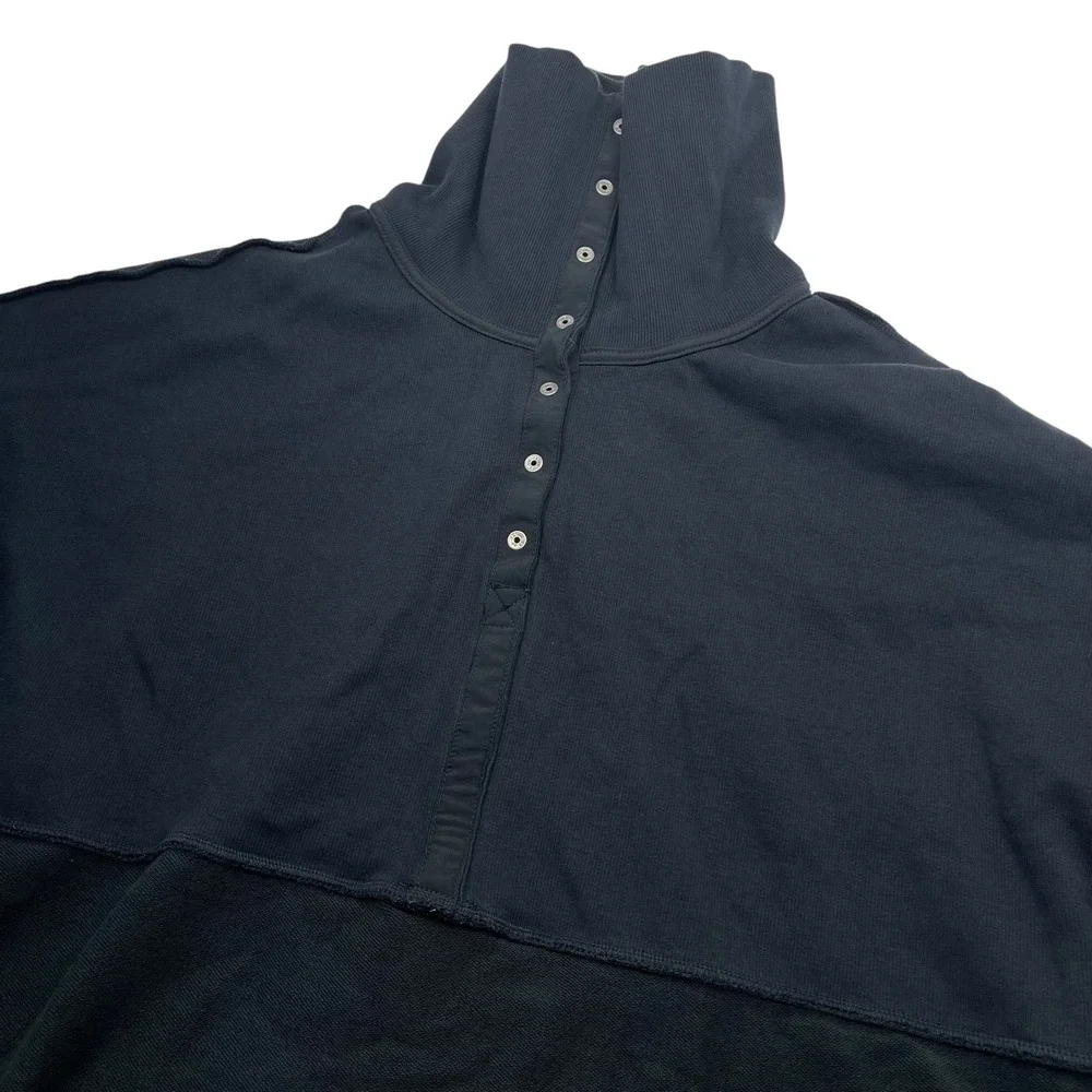 Free People FP Movement Venture Pullover Jacket M Navy Blue Heavyweight $178 - Picture 8 of 12